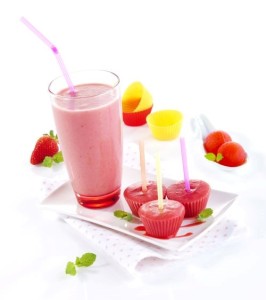 melounovo-jahodový shake a smoothie nanuk