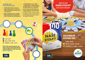 Albert-Naše století-sběratelský letáček-přední strana