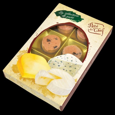 La sélection de paté - paštiková bonboniéra se sýrem