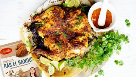 Pečené kuře ras el hanout se zeleninou