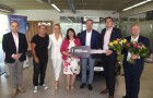 Biatlonistka a ambasadorka Auto Opat Gabriela Soukalová předala vůz Kia Ceed vítězce Anděla mezi zdravotníky