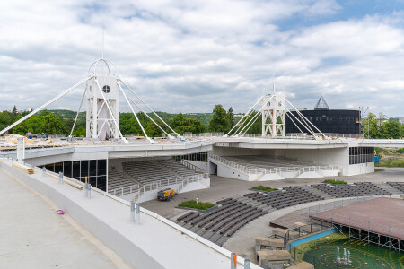 Křižík Pavilions roofs reconstruction