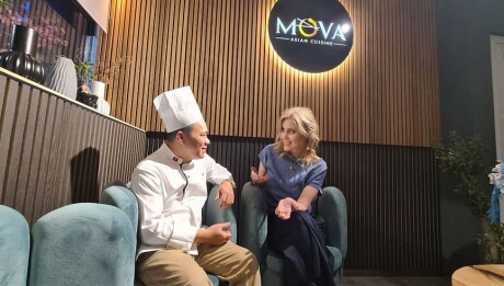 Silvia Šuvadová se šéfkuchařem Nghiêm Phú Quy