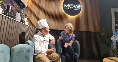Silvia Šuvadová se šéfkuchařem Nghiêm Phú Quy