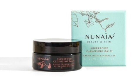 Nunaia Beauty Superfood Cleansing Balm Award winning cleansing balm