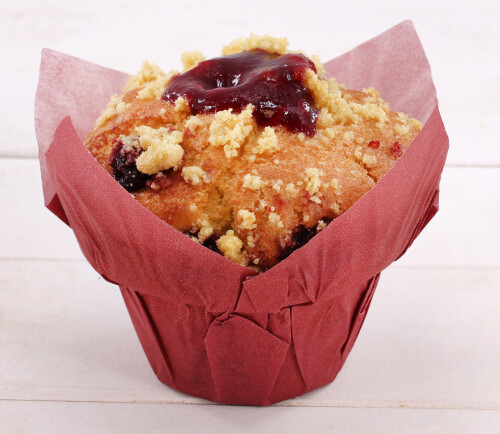 Veganer Lemon Cherry Muffin