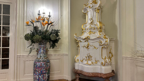 Rokokova kamna na zamku Lany