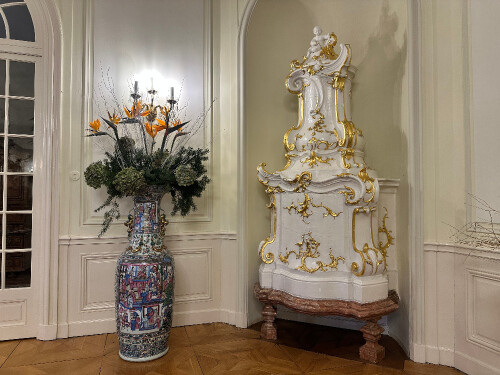 Rokokova kamna na zamku Lany