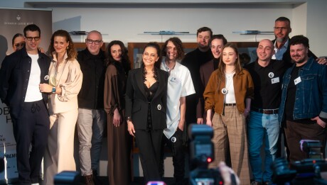 Herecké obsazení_TK Obyčejná holka 25. 3. 2026_Foto Patrik Černoch, Divadlo Lucie Bílé